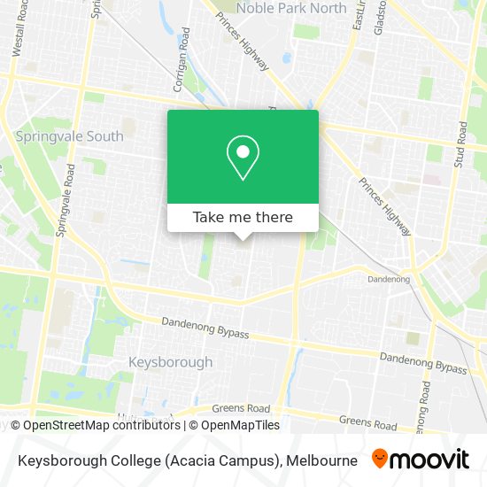 Mapa Keysborough College (Acacia Campus)