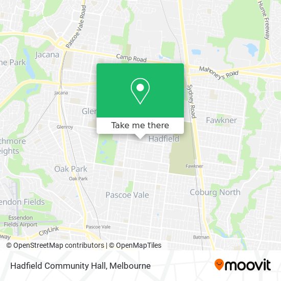 Hadfield Community Hall map