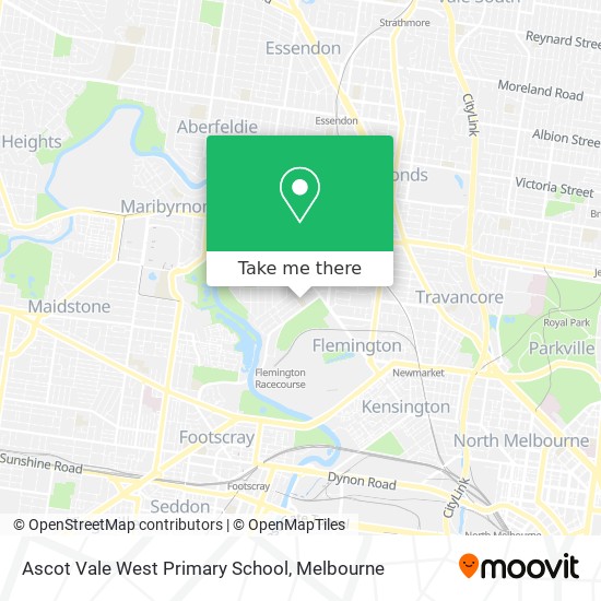 Ascot Vale West Primary School map