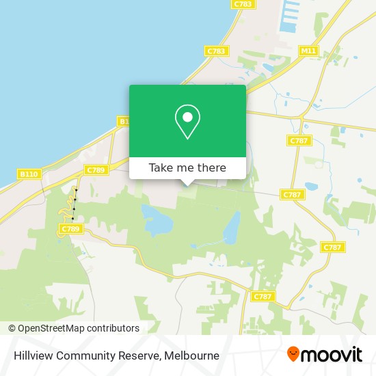 Hillview Community Reserve map