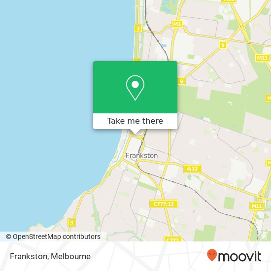 Mapa Frankston