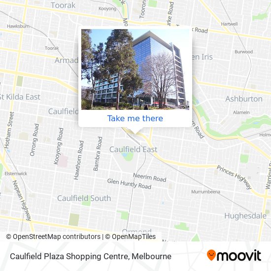 Mapa Caulfield Plaza Shopping Centre