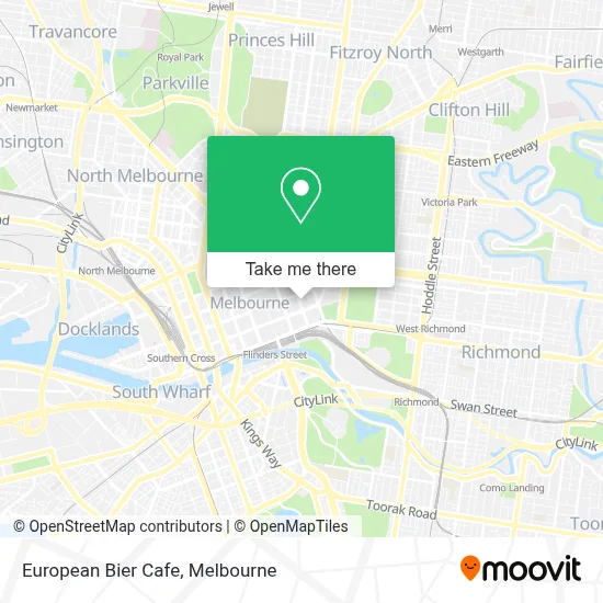 Mapa European Bier Cafe