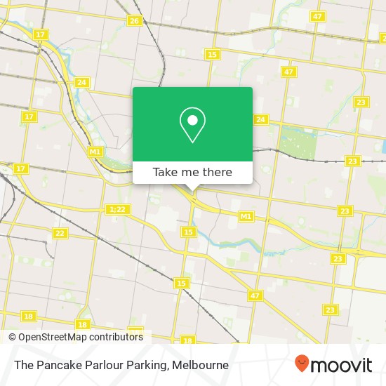 The Pancake Parlour Parking map