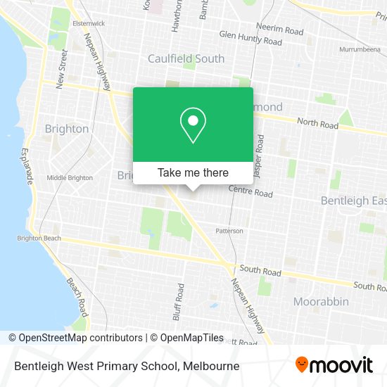 Bentleigh West Primary School map