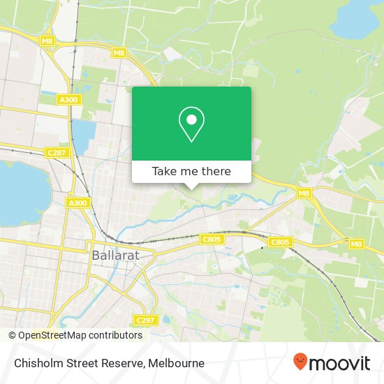 Mapa Chisholm Street Reserve