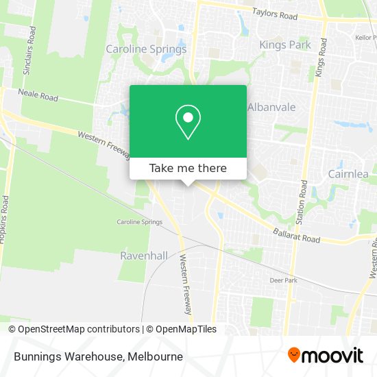 Bunnings Warehouse map