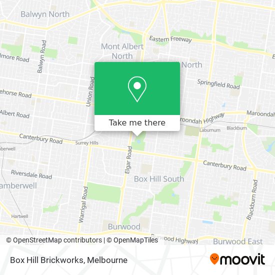 Box Hill Brickworks map