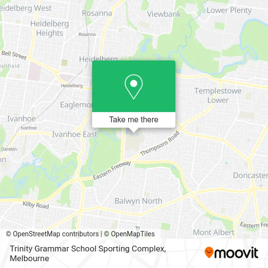Trinity Grammar School Sporting Complex map