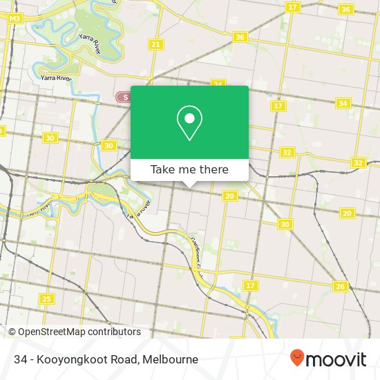 34 - Kooyongkoot Road map