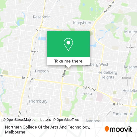 Northern College Of the Arts And Technology map