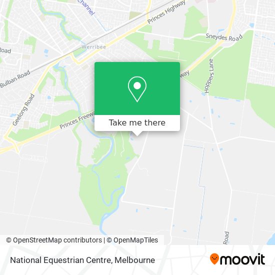 National Equestrian Centre map