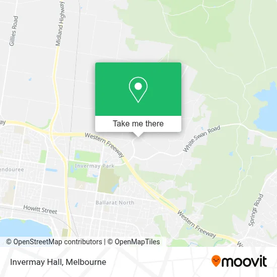 Mapa Invermay Hall