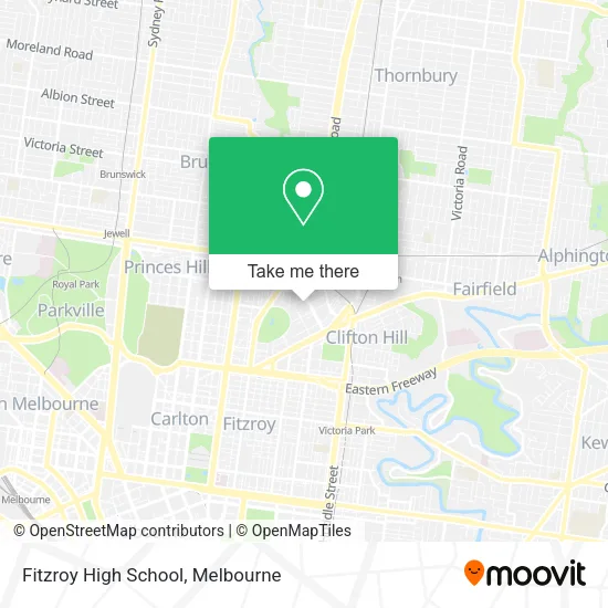 Fitzroy High School map