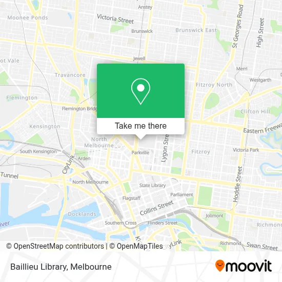 Mapa Baillieu Library