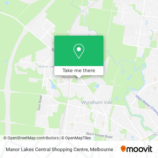 Manor Lakes Central Shopping Centre map