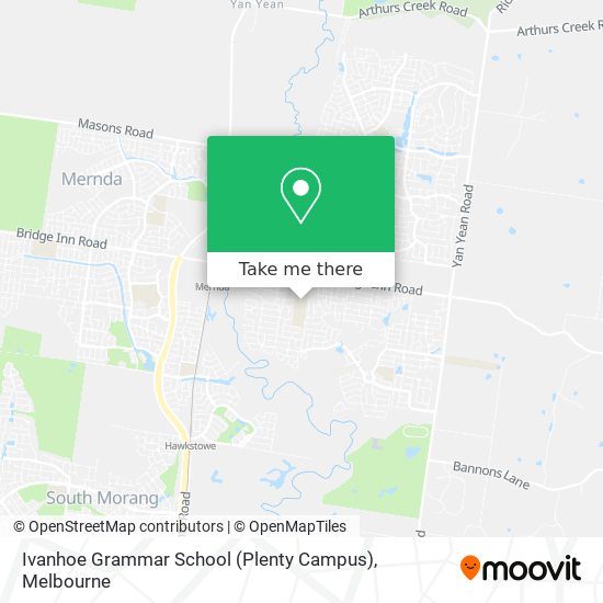 Ivanhoe Grammar School (Plenty Campus) map