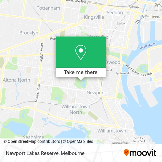 Newport Lakes Reserve map