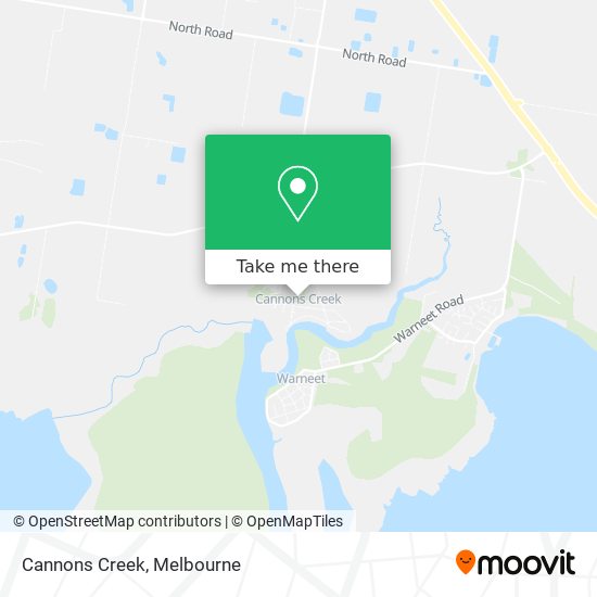 Cannons Creek map