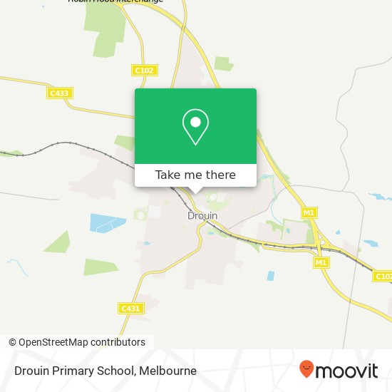 Mapa Drouin Primary School