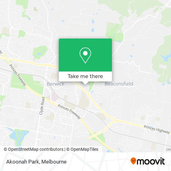 Akoonah Park map