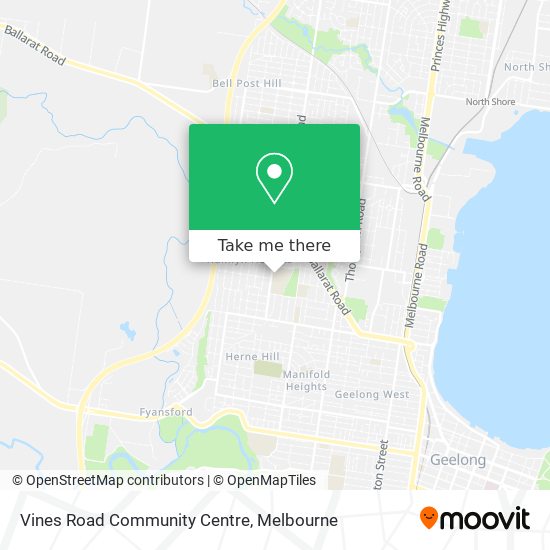 Mapa Vines Road Community Centre