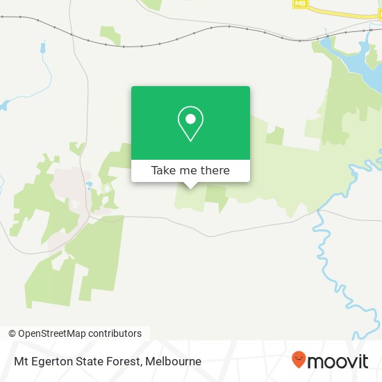 Mapa Mt Egerton State Forest