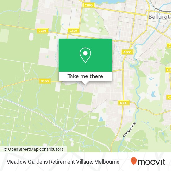 Meadow Gardens Retirement Village map