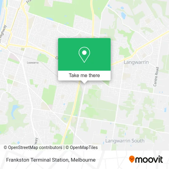 Frankston Terminal Station map