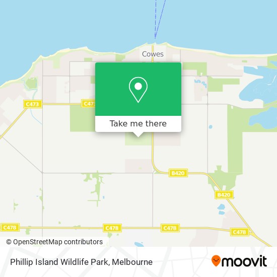 Phillip Island Wildlife Park map