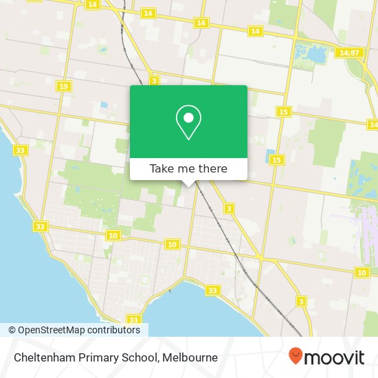 Mapa Cheltenham Primary School