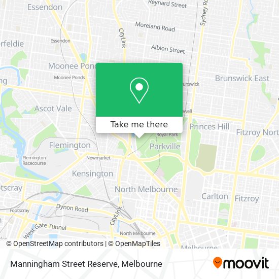 Manningham Street Reserve map