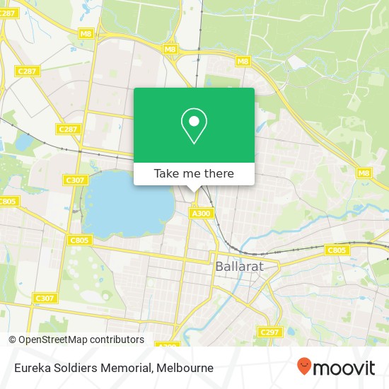 Mapa Eureka Soldiers Memorial