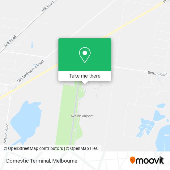 Avalon Airport Terminal map
