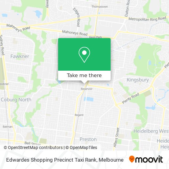 Mapa Edwardes Shopping Precinct Taxi Rank