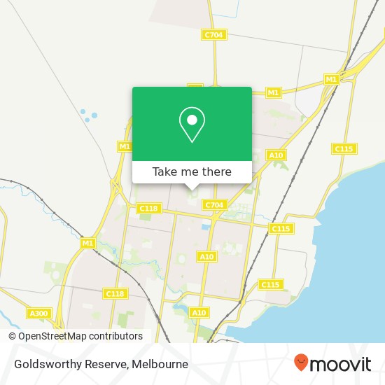 Goldsworthy Reserve map