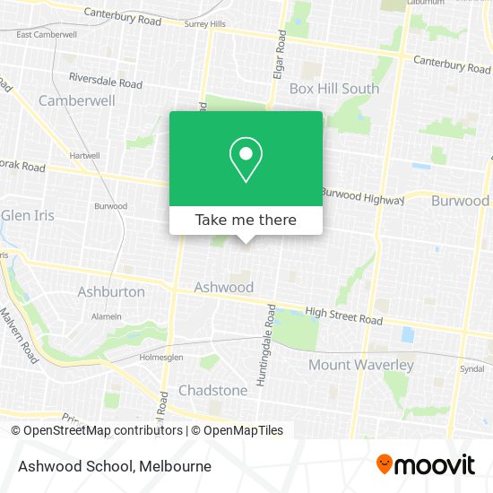 Ashwood School map