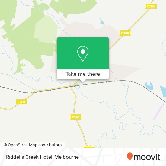 Mapa Riddells Creek Hotel