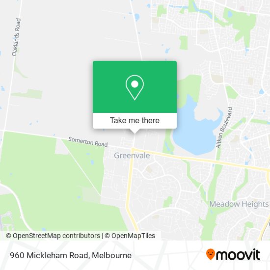 960 Mickleham Road map