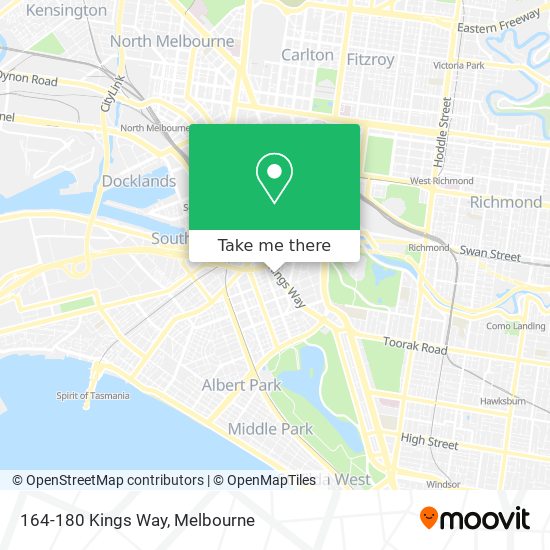 164-180 Kings Way map