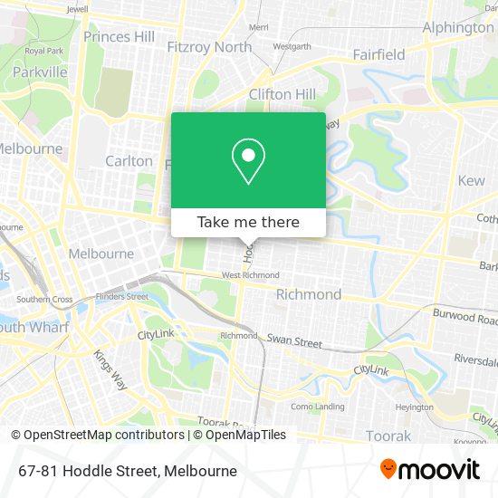 67-81 Hoddle Street map