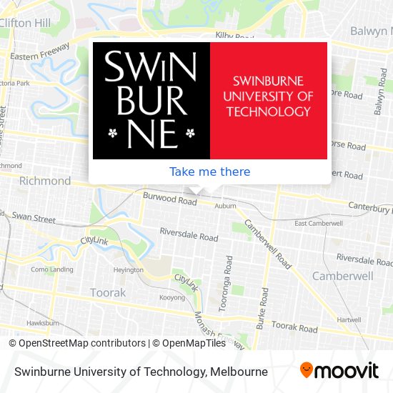 Swinburne University of Technology map