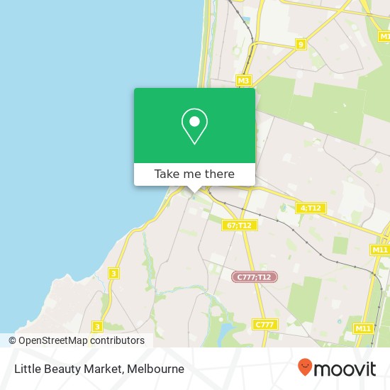 Mapa Little Beauty Market, Bay Trail Frankston VIC 3199