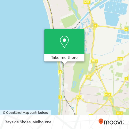 Bayside Shoes, 103 Railway Pde Seaford VIC 3198 map