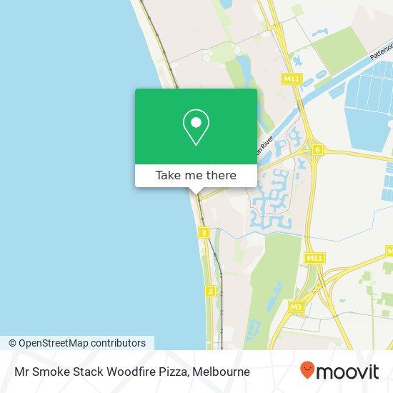 Mr Smoke Stack Woodfire Pizza, 632 Nepean Hwy Carrum VIC 3197 map