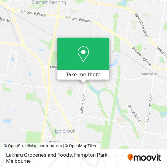 Lakhiru Groceries and Foods, Hampton Park map