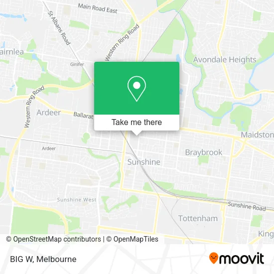 BIG W map