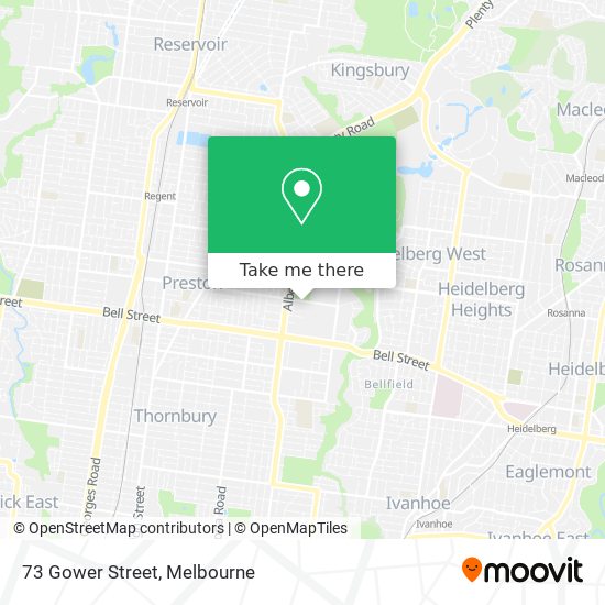 73 Gower Street map