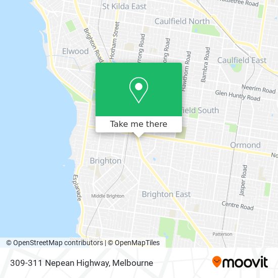 Mapa 309-311 Nepean Highway