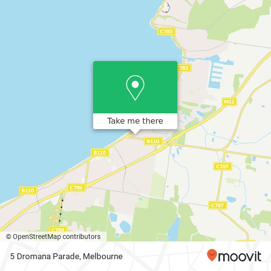 5 Dromana Parade map